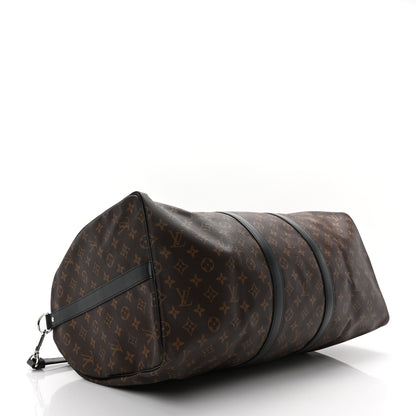 Louis Vuitton Monogram Macassar Keepall Bandouliere 55 3 of 8