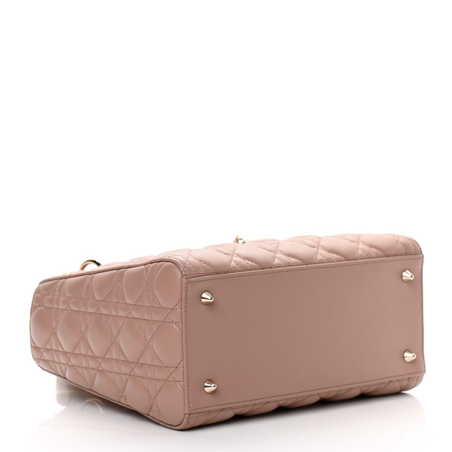 Christian Dior Lambskin Cannage Medium Lady Dior Bois de Rose 4 of 13