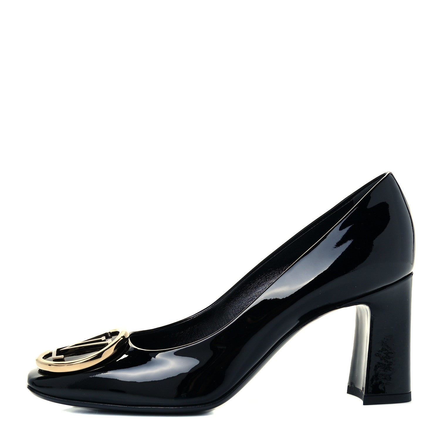 Louis Vuitton Patent Madeleine Pumps 37.5 Black 1 of 10