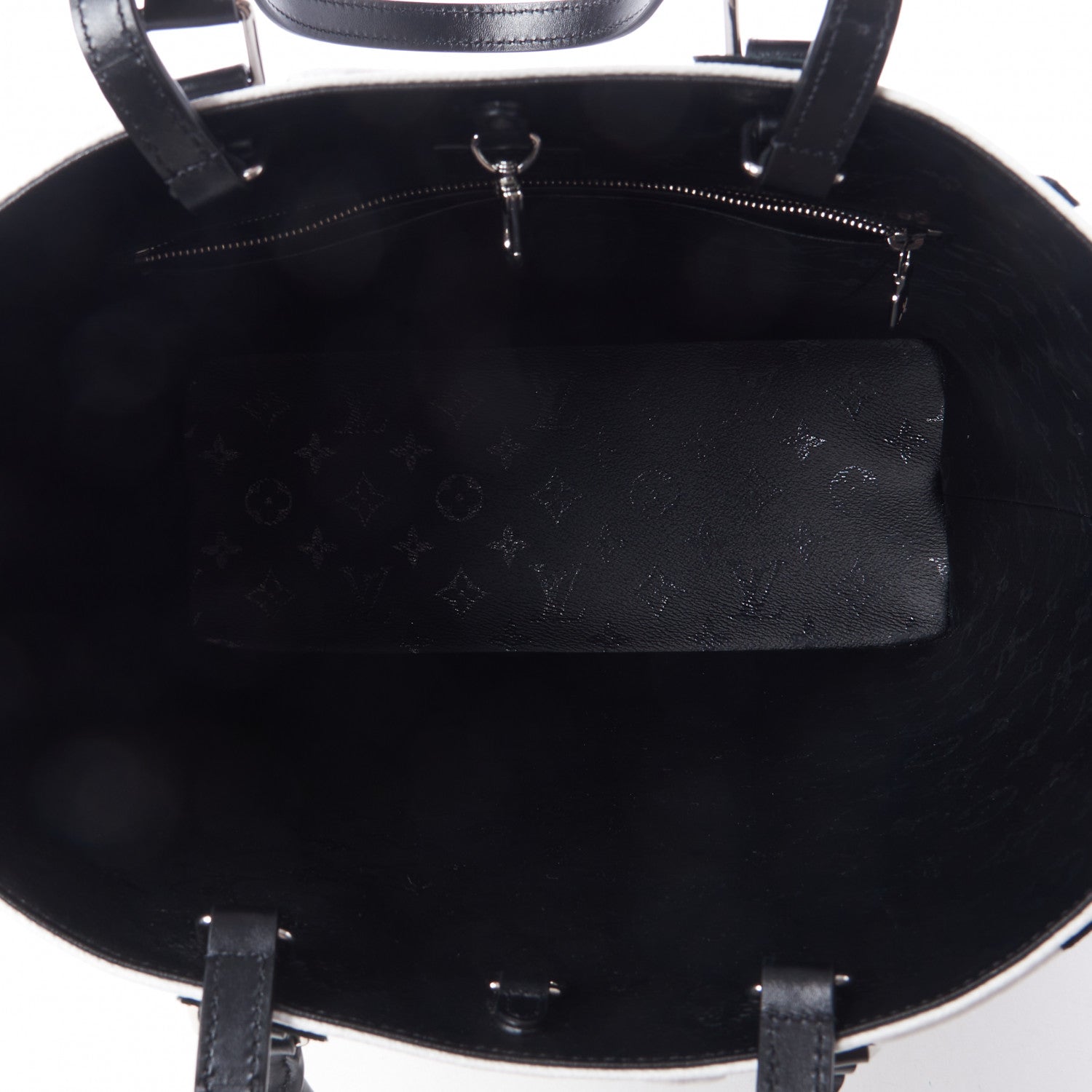Louis Vuitton X UF Tufted Monogram Tufted Cabas White Black 7 of 8