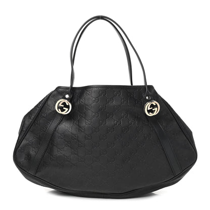 Gucci Guccissima Medium GG Twins Shoulder Bag Black 1 of 8