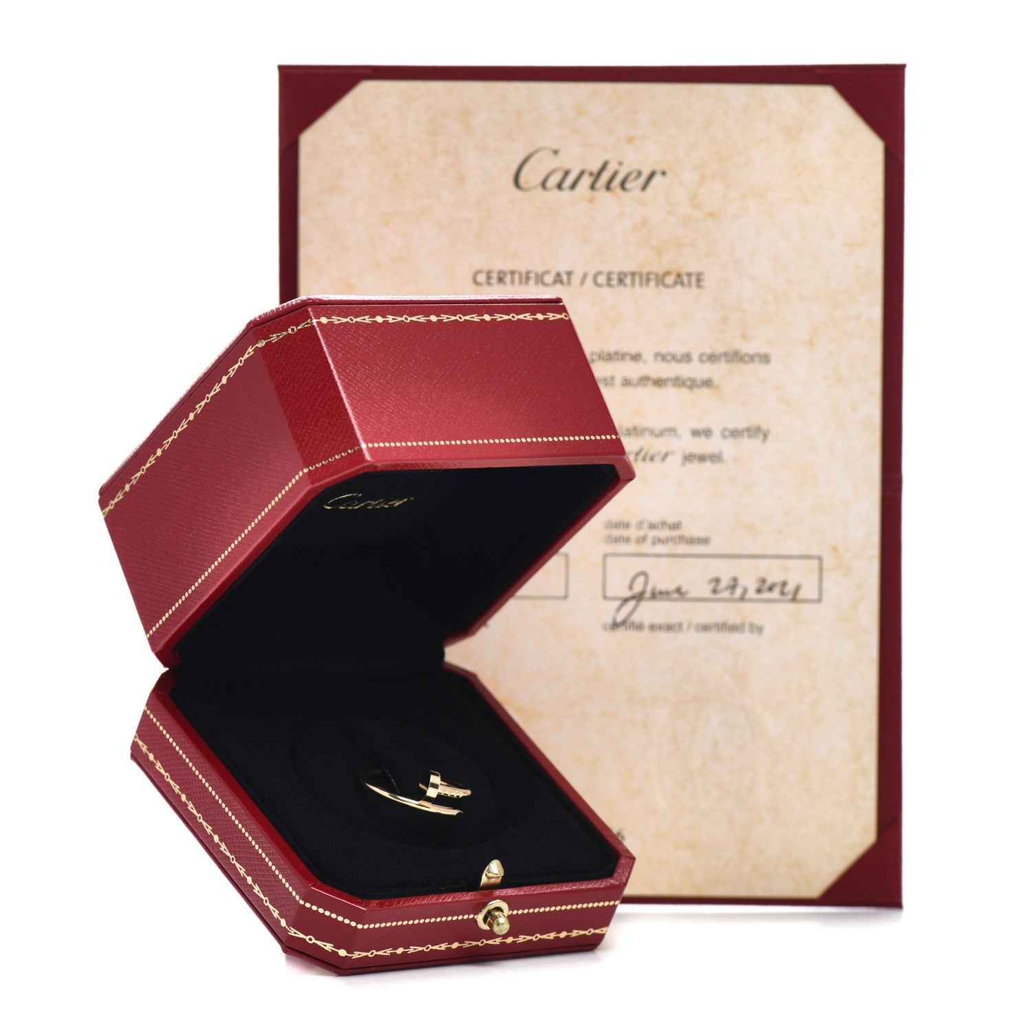 Cartier 18K Yellow Gold Small Juste Un Clou Ring 52 6 5 of 5