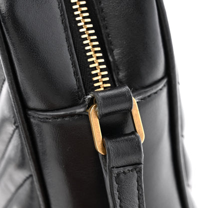 Saint Laurent Calfskin Matelasse Monogram Lou Camera Bag Black 13 of 14