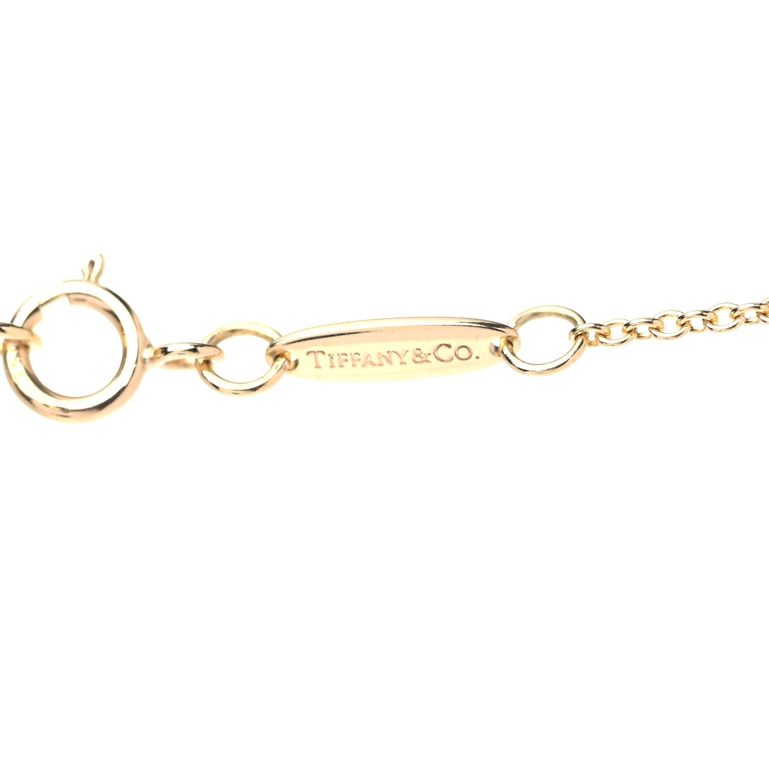 Tiffany 18K Yellow White Rose Gold Elsa Peretti Triple Eternal Circle Pendant Necklace 4 of 7