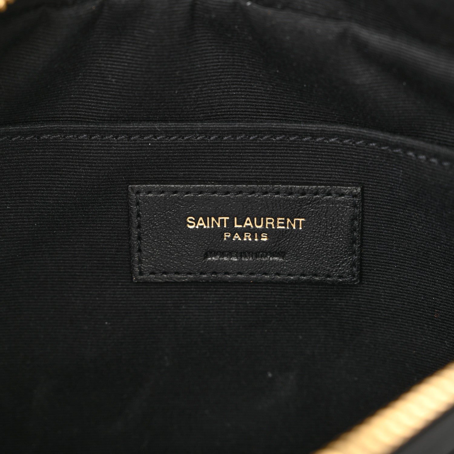 Saint Laurent Calfskin Leopard Print Monogram Lou Camera Bag Black 6 of 11