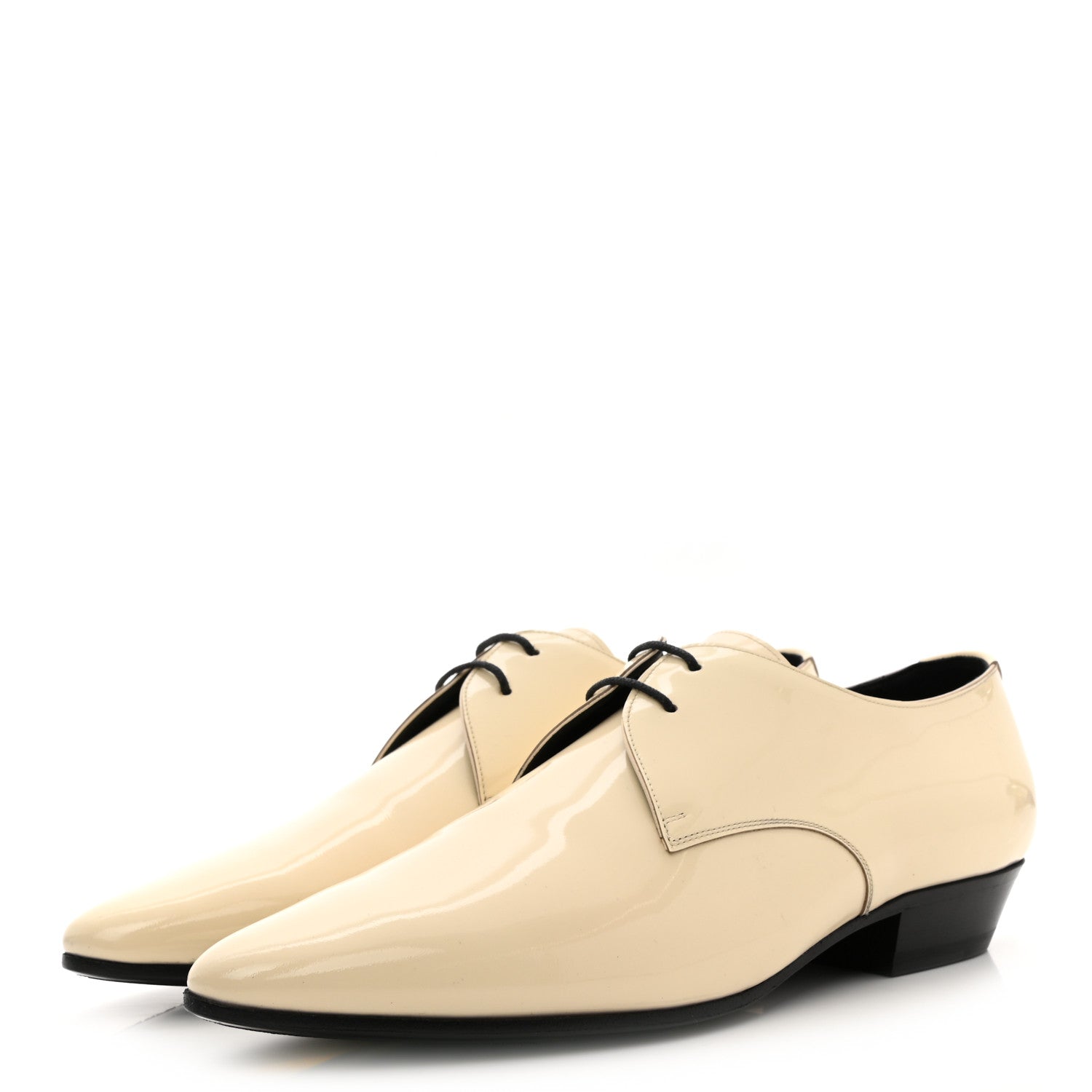 Saint Laurent Patent Calfskin Jonas Derby 39.5 Coquille 3 of 12