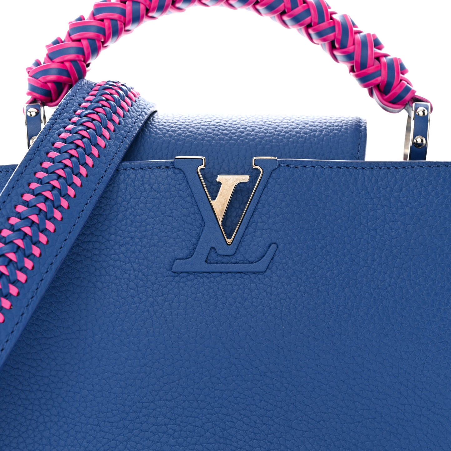 Taurillon Braided Capucines BB Blue