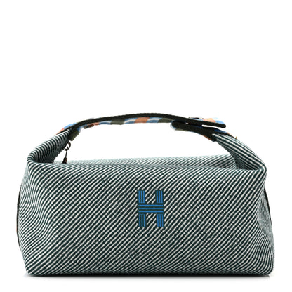 Hermes Canvas Small Bride-A-Brac H Natte Pouch Bleu 1 of 8