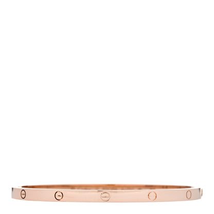 Cartier 18K Pink Gold Small LOVE Bracelet 17 1 of 8