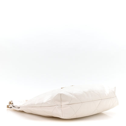 Chanel Shiny Calfskin Quilted Small Chanel 22 White 5 of 11