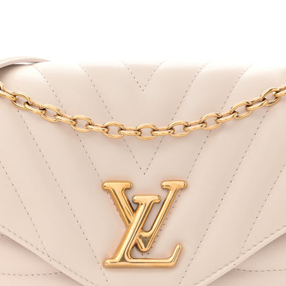 Louis Vuitton Calfskin LV New Wave Chain Bag GM Ivory 6 of 9