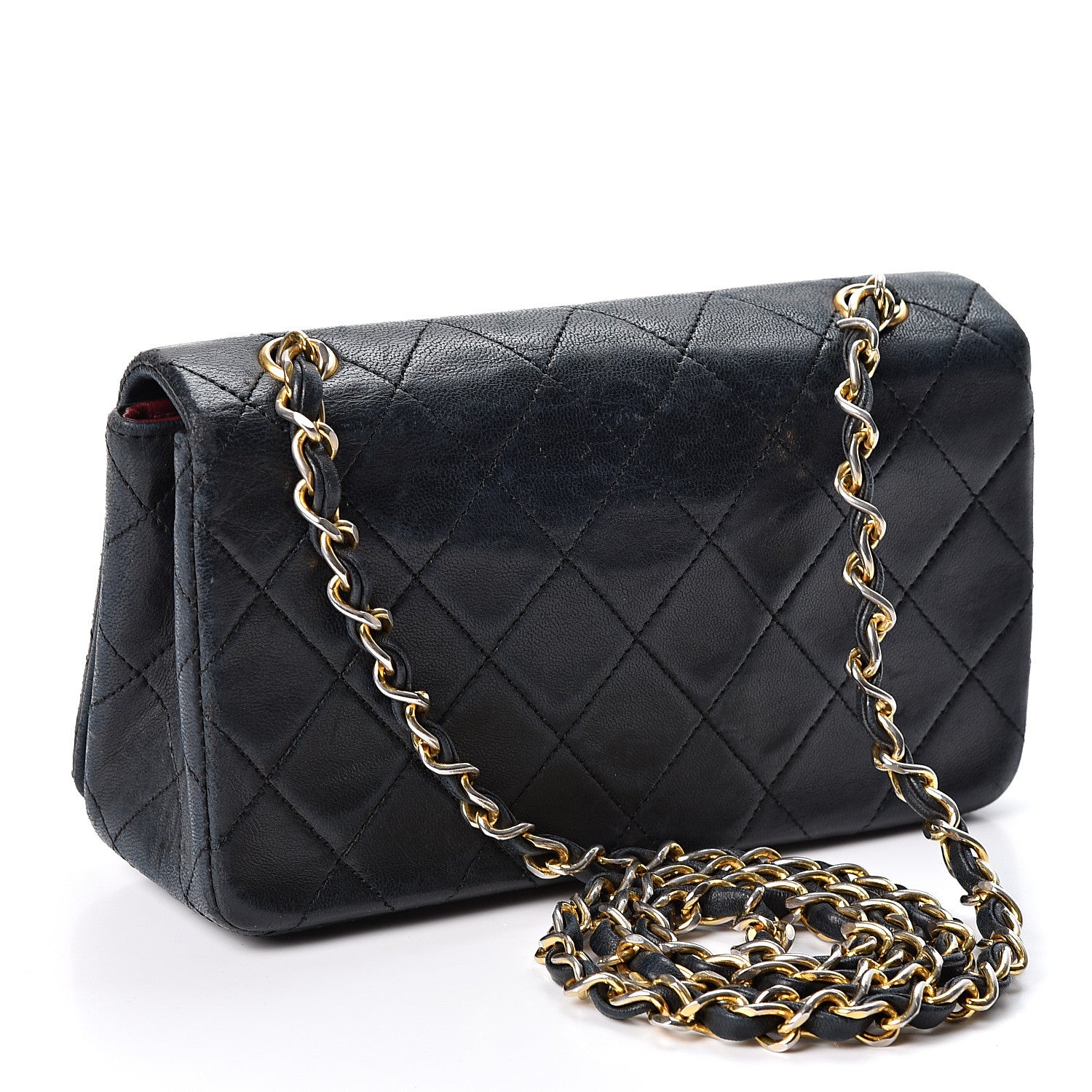 Chanel Lambskin Quilted Small Single Flap Black 2 of 10