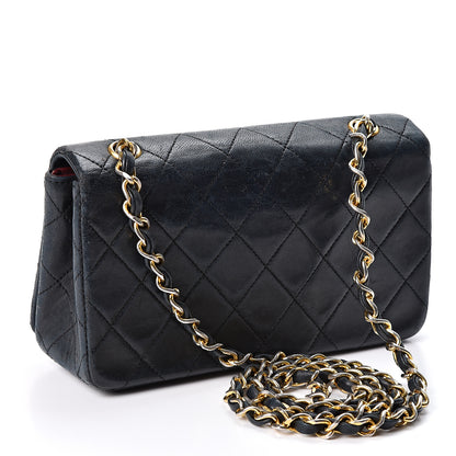 Chanel Lambskin Quilted Small Single Flap Black 2 of 10