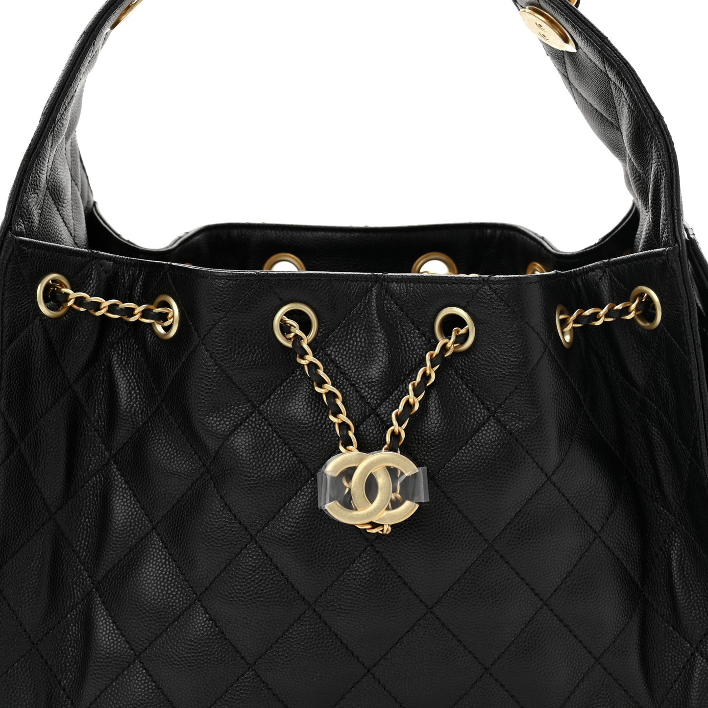 Caviar Quilted Small Chanel 25 Handbag Black