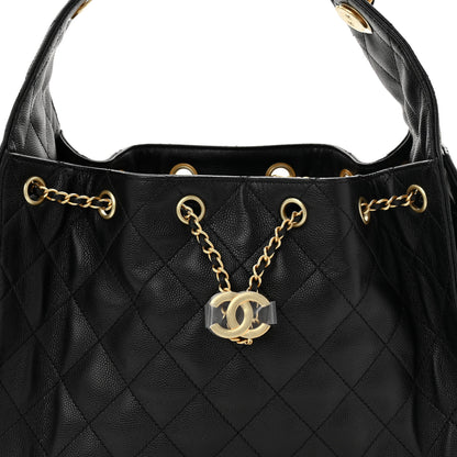 Chanel Caviar Quilted Small Chanel 25 Handbag Black 8 of 11