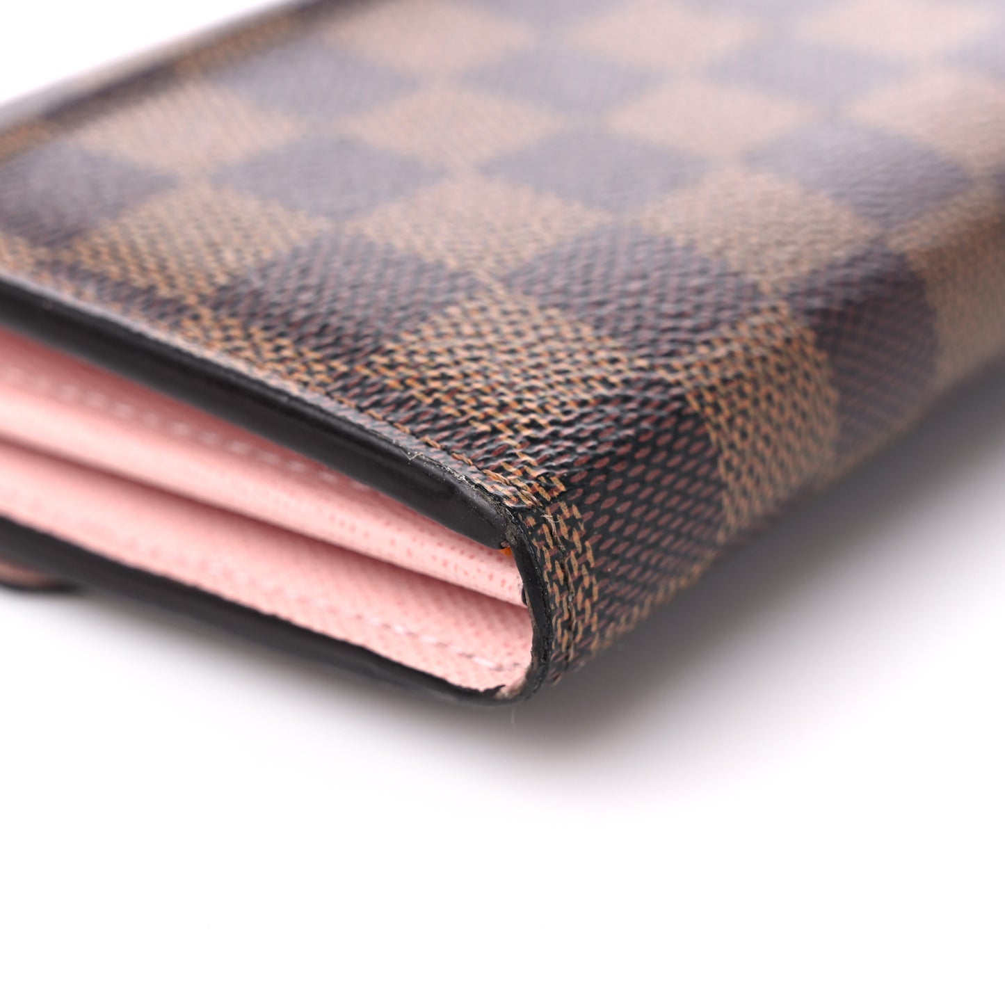 Damier Ebene Sarah Wallet NM Rose Ballerine