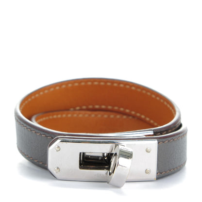 Hermes Swift Kelly Double Tour Bracelet S Etain 1 of 8