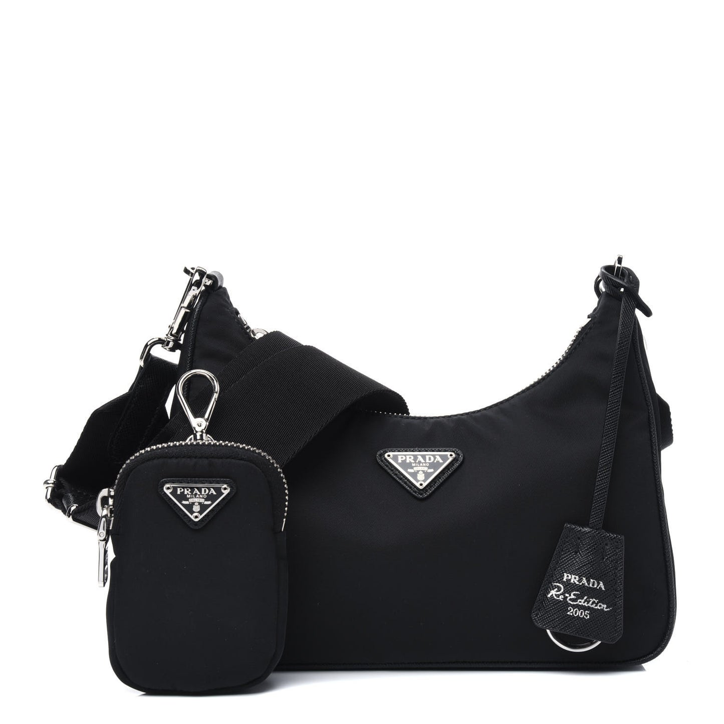 Nylon Re-Edition 2005 Shoulder Bag Black