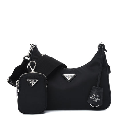 Prada Nylon Re-Edition 2005 Shoulder Bag Black 3 of 14