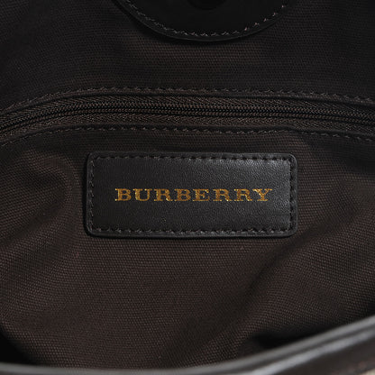 Burberry Haymarket Check Large Northfield Tote Chocolate 6 of 12