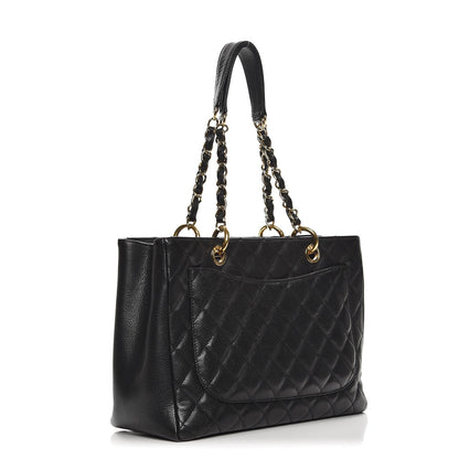 Chanel Caviar Quilted Grand Shopping Tote GST Black 3 of 7
