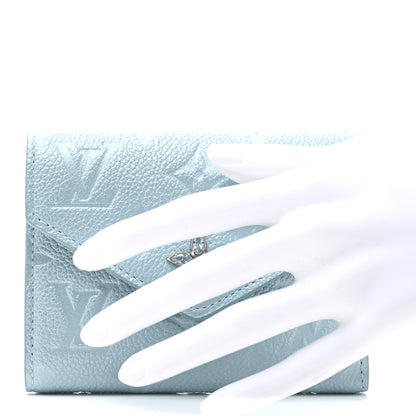 Louis Vuitton Empreinte Monogram Flower Victorine Wallet Azur Frost 2 of 7