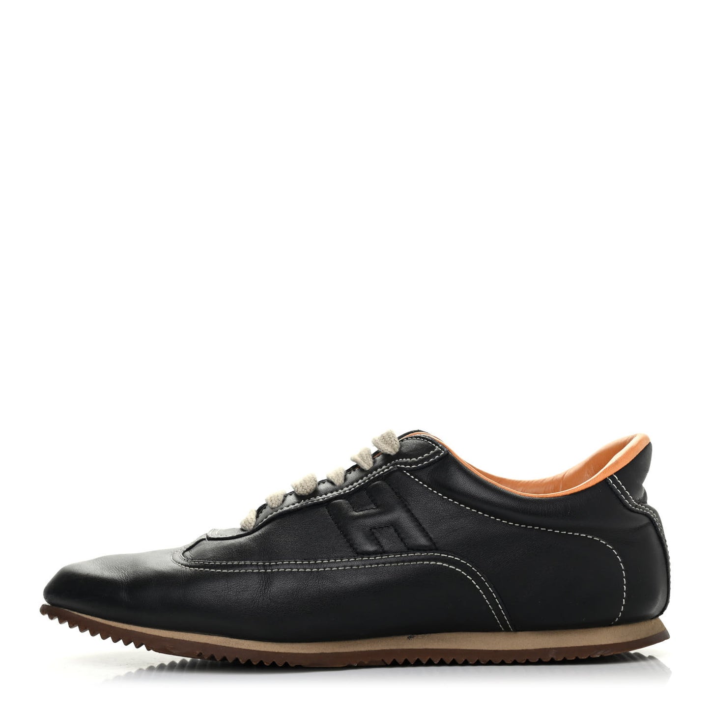 Calfskin Womens Quick Sneakers 37.5 Black