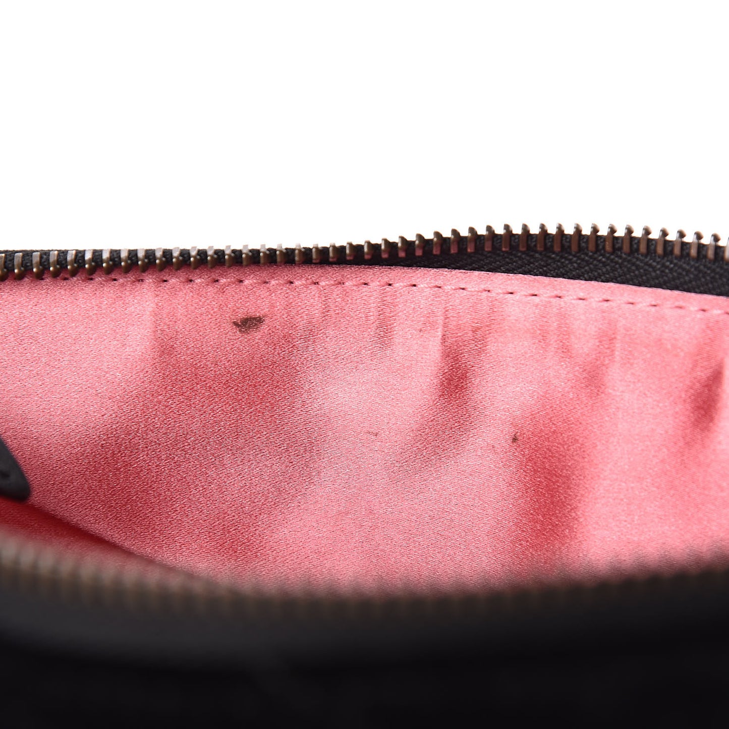 Velvet Matelasse GG Marmont Zip Pouch Black