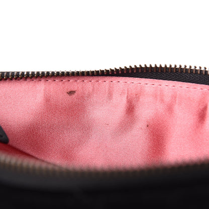 Gucci Velvet Matelasse GG Marmont Zip Pouch Black 9 of 13