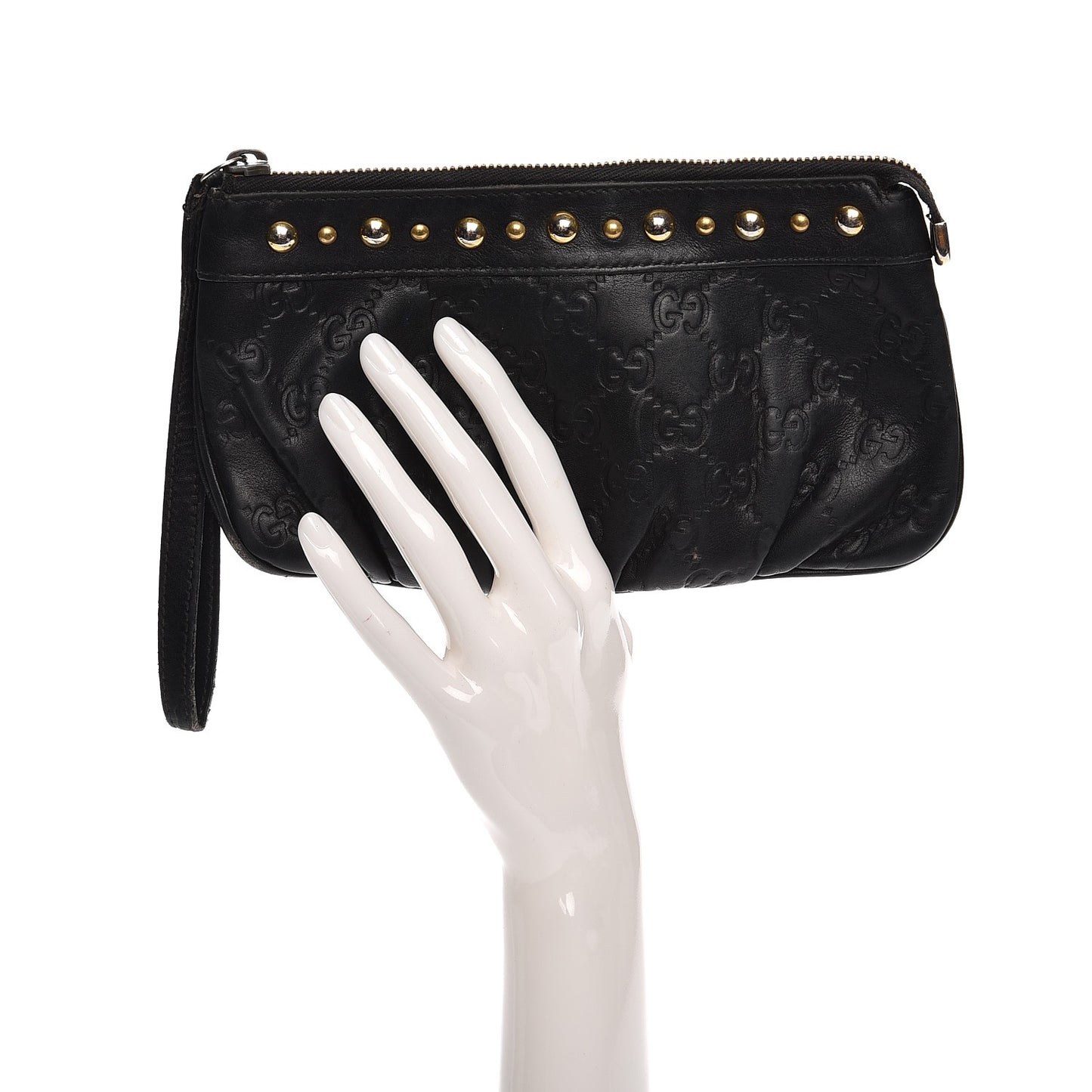 Guccissima Babouska Wristlet Black
