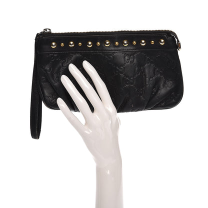 Gucci Guccissima Babouska Wristlet Black 2 of 15
