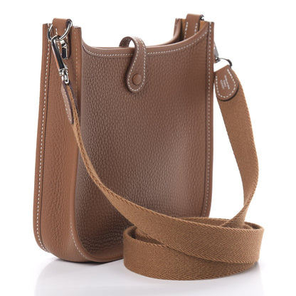 Hermes Taurillon Clemence Evelyne TPM Gold 3 of 11