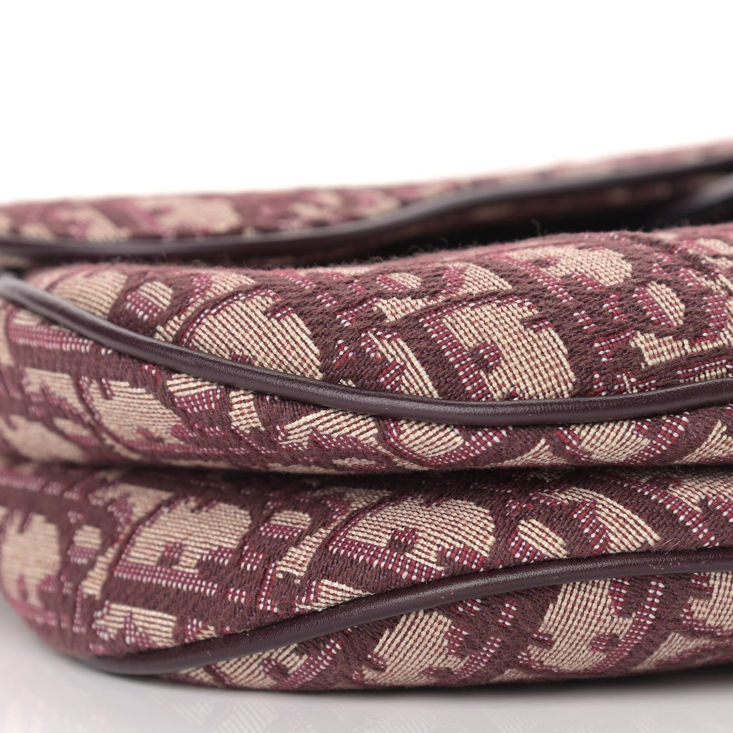 Christian Dior Oblique Saddle Bag Burgundy 7 of 11