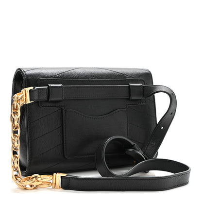 Chanel Calfskin Chevron Stitched Coco Waist Bag Black 3 of 10