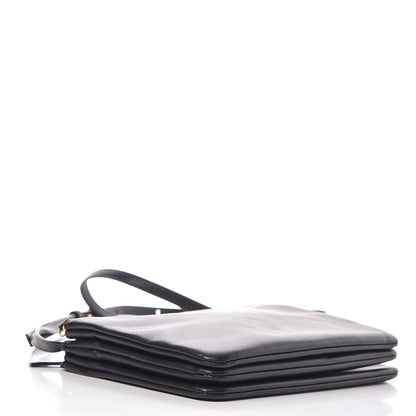 Celine Lambskin Small Trio Crossbody Bag Black 4 of 12
