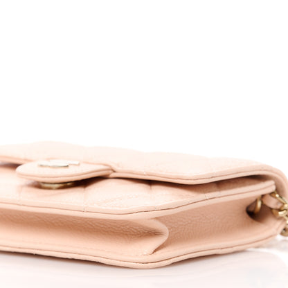 Chanel Caviar Quilted Mini Chain Bag Beige 11 of 12