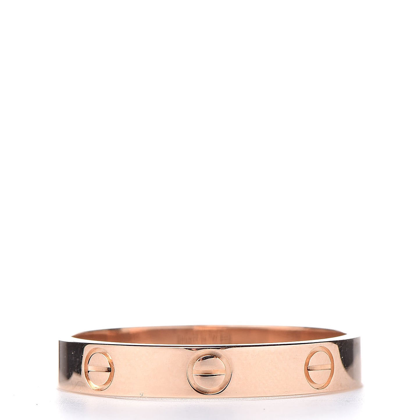 18K Pink Gold 3.5mm LOVE Wedding Band Ring 60 9