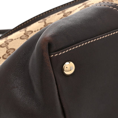 Gucci Monogram Medium New Britt Tote Brown 12 of 15