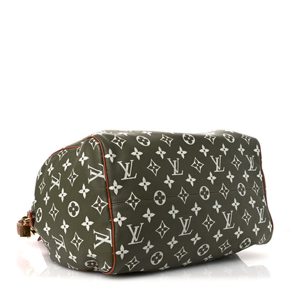 Louis Vuitton Calfskin Monogram Speedy P9 Bandouliere 40 Green Sancha 5 of 11