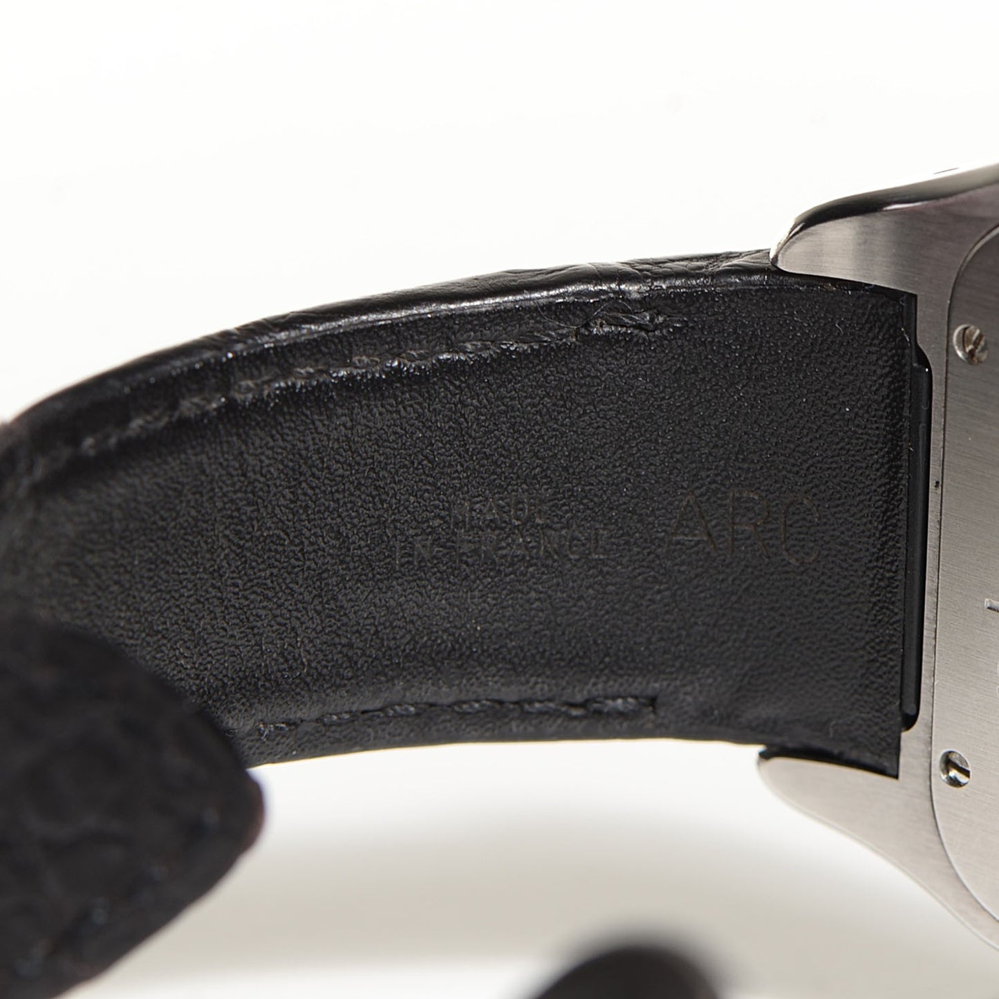 Stainless Steel Alligator 38mm Santos 100 Automatic Watch