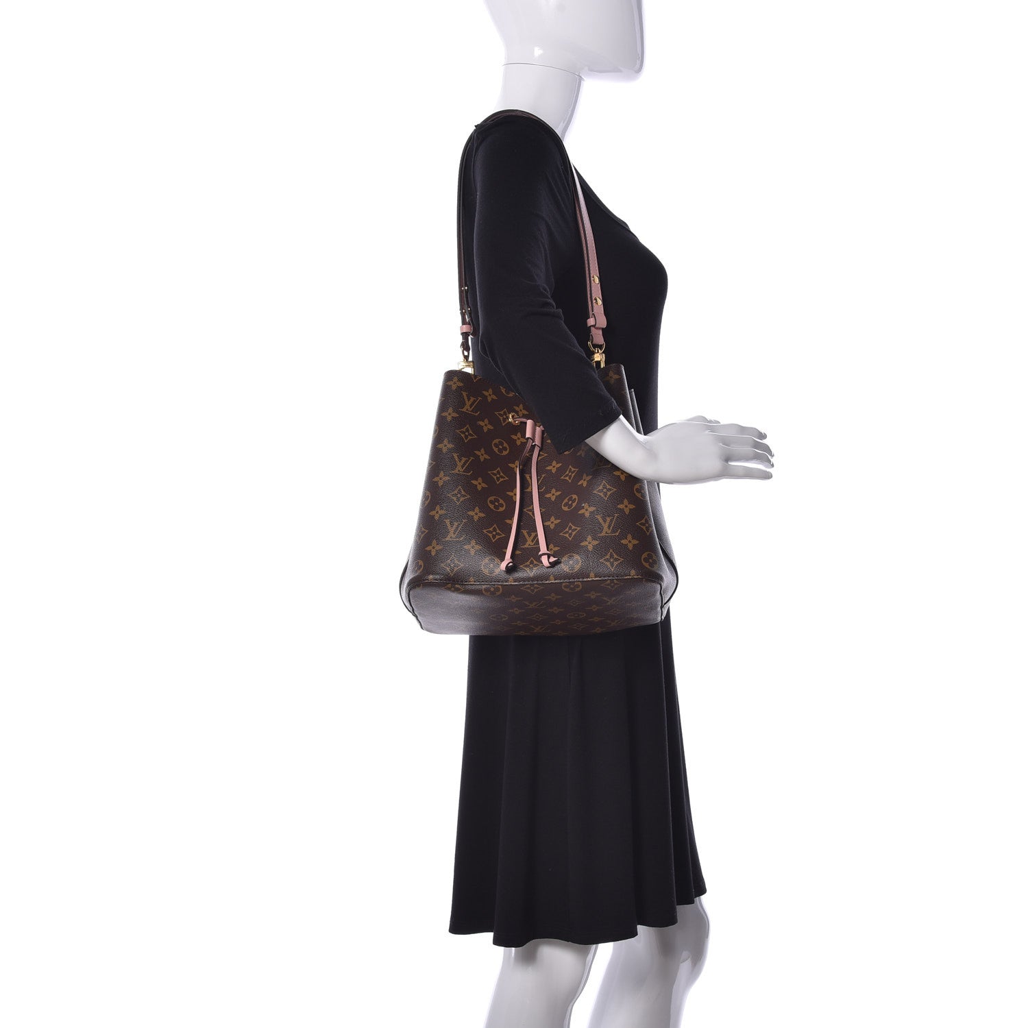 Louis Vuitton Monogram Neonoe MM Rose Poudre 2 of 8