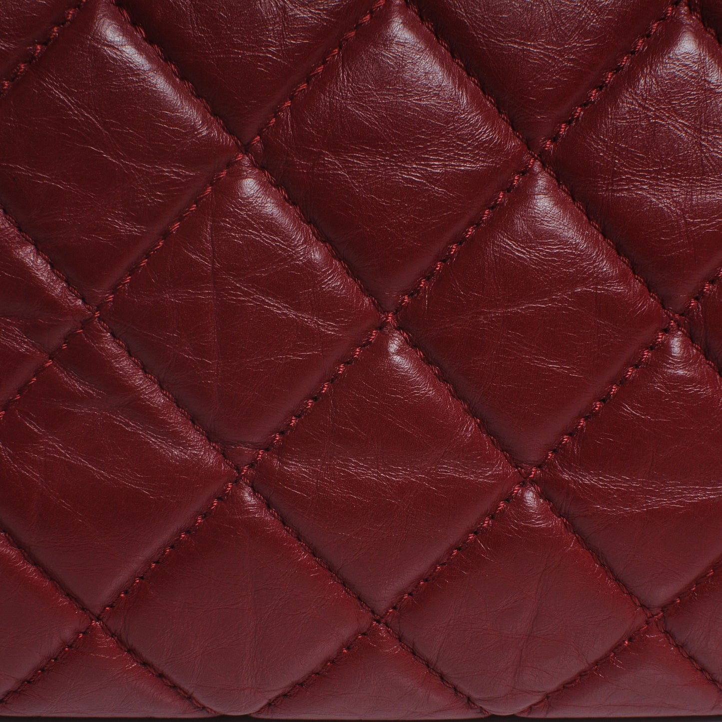 Aged Calfskin Reissue Tote Dark Red
