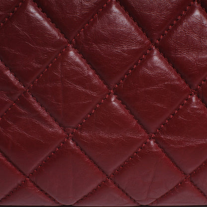 Chanel Aged Calfskin Reissue Tote Dark Red 5 of 8