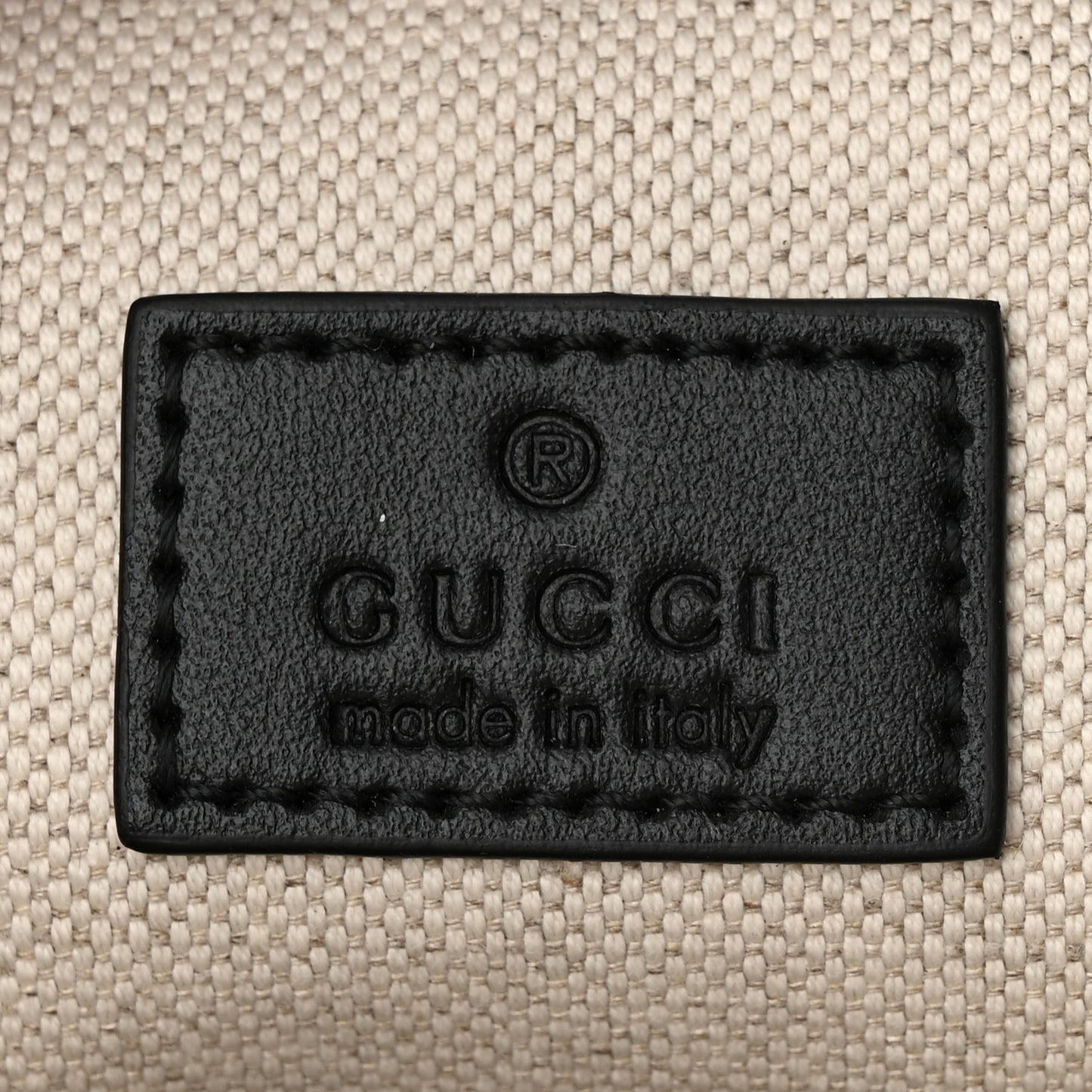 Calfskin GG Tennis Embossed Pocket Belt Bag Black