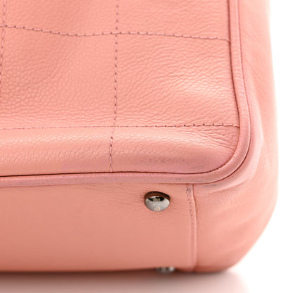 Chanel Caviar Square Stitched Tote Pink 14 of 15