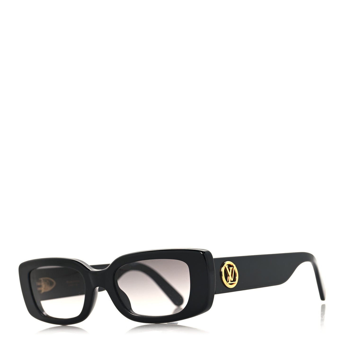 Acetate LV Circle Cat Eye Sunglasses Z2109W Black