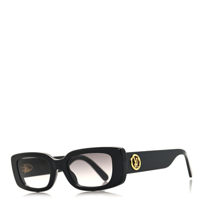 Louis Vuitton Acetate LV Circle Cat Eye Sunglasses Z2109W Black 1 of 7
