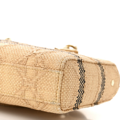 Christian Dior Raffia Medium Lady D-Joy Natural 9 of 10