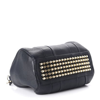 Alexander Wang Pebbled Lambskin Rocco Navy Pale Gold Hardware 4 of 9