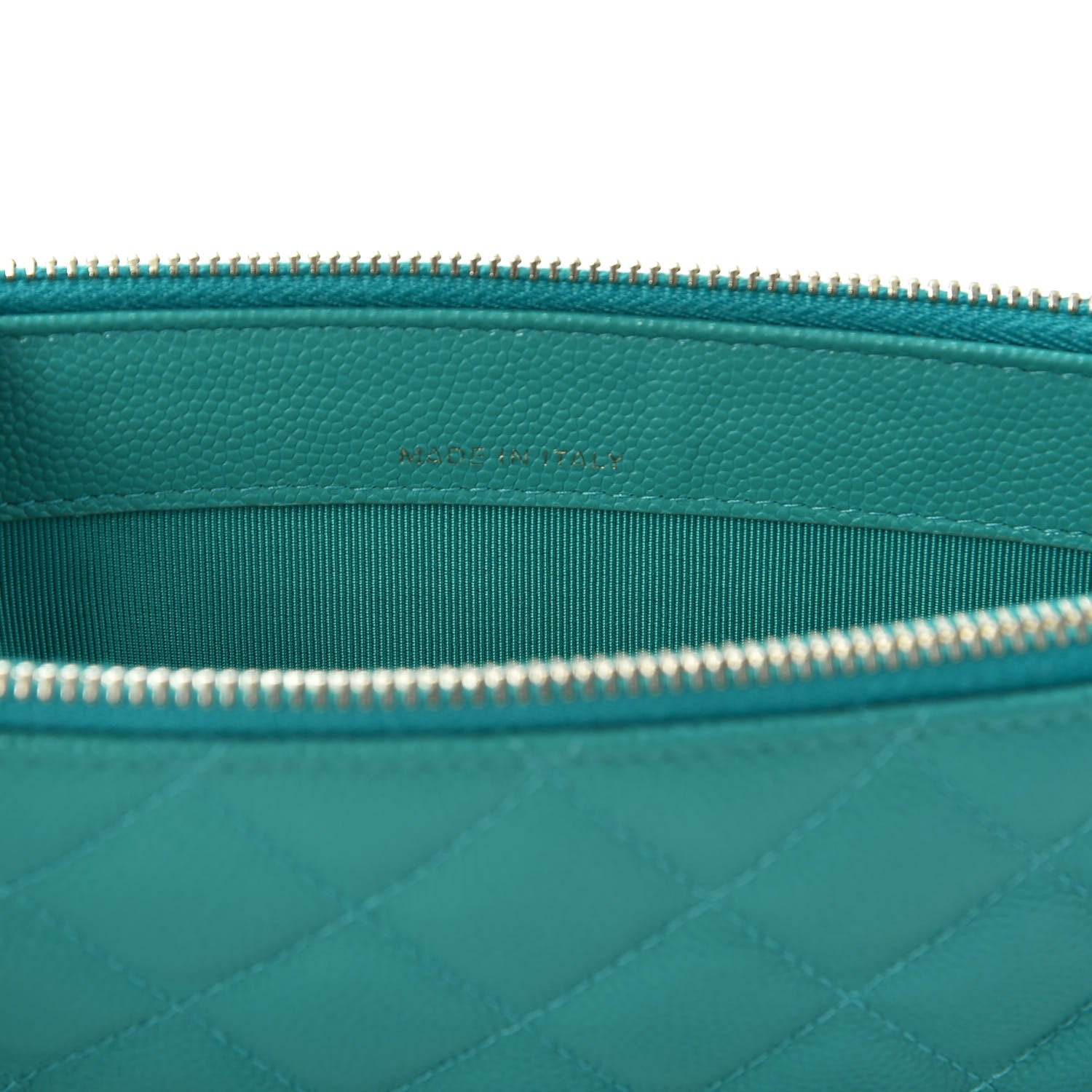 Chanel Caviar Quilted Small Clutch With Chain Turquoise 8 of 10